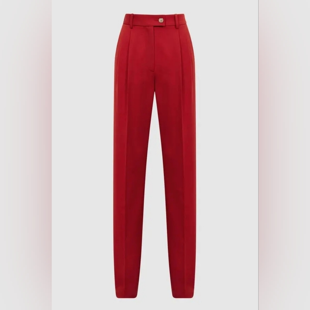 REISS | $245 Kamila Wool Blend Tapered Trousers - Picture 5 of 5